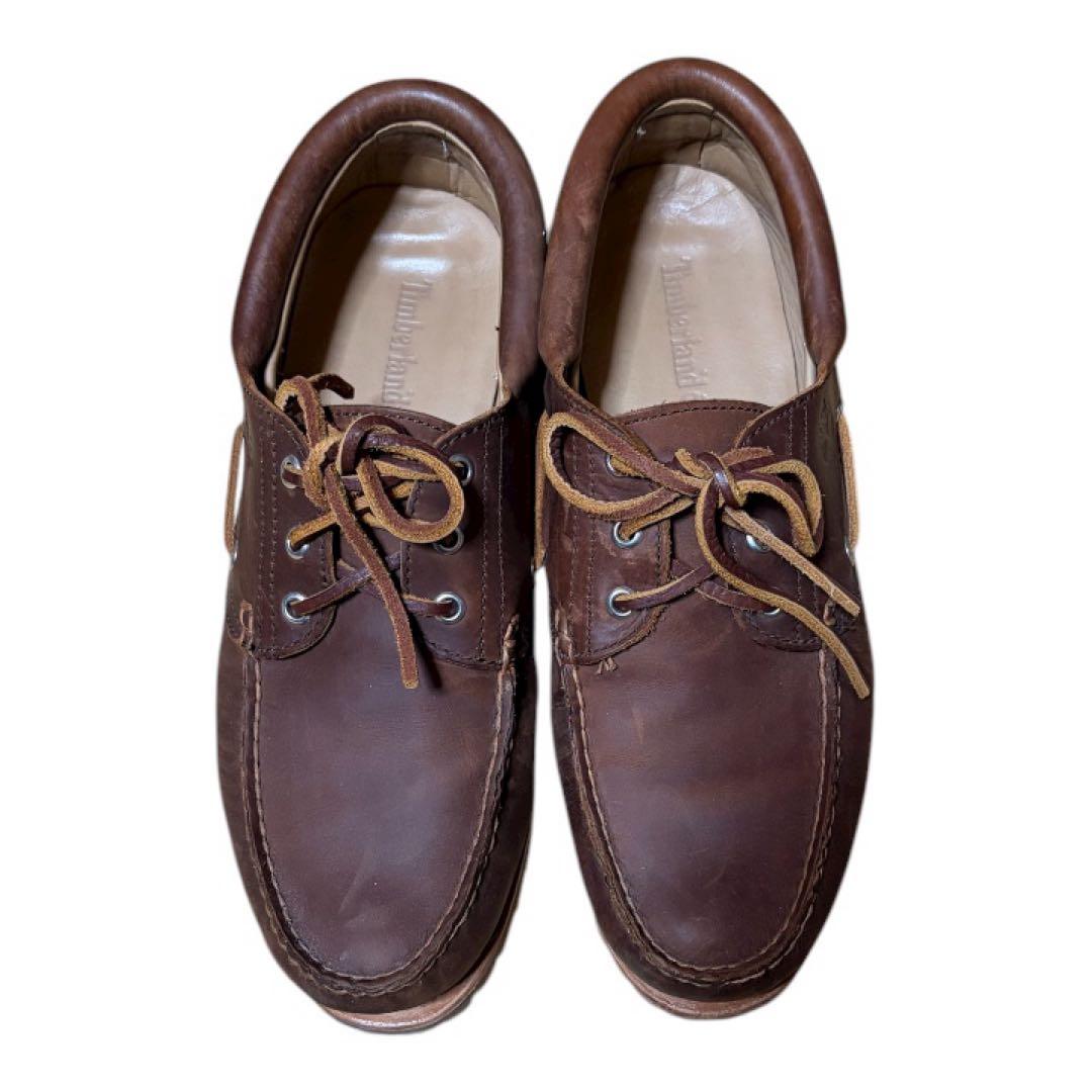 Timberland ブラウン モカシン 3eye