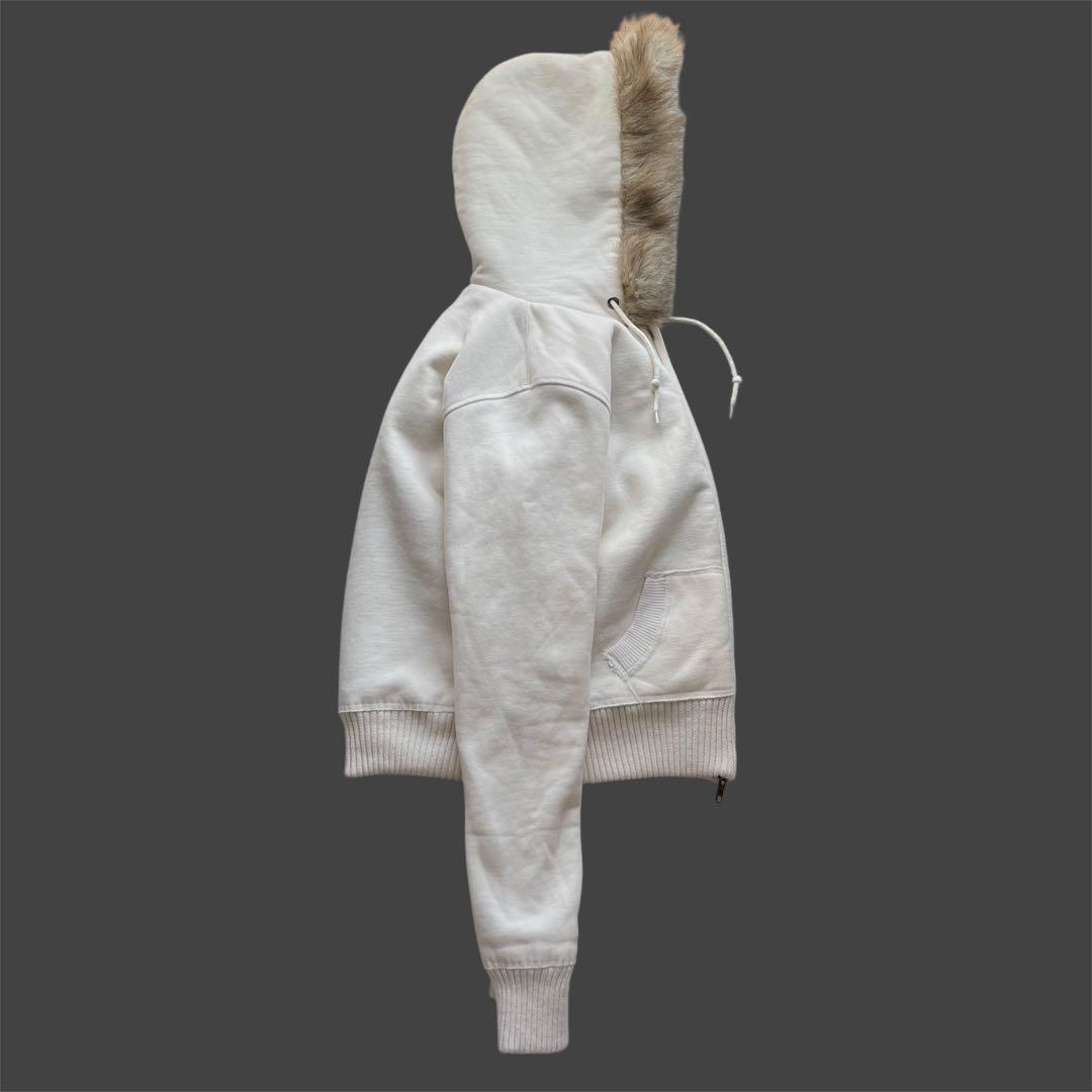 トップス 00s y2k archive \"A&F\" Fur zip hoodie
