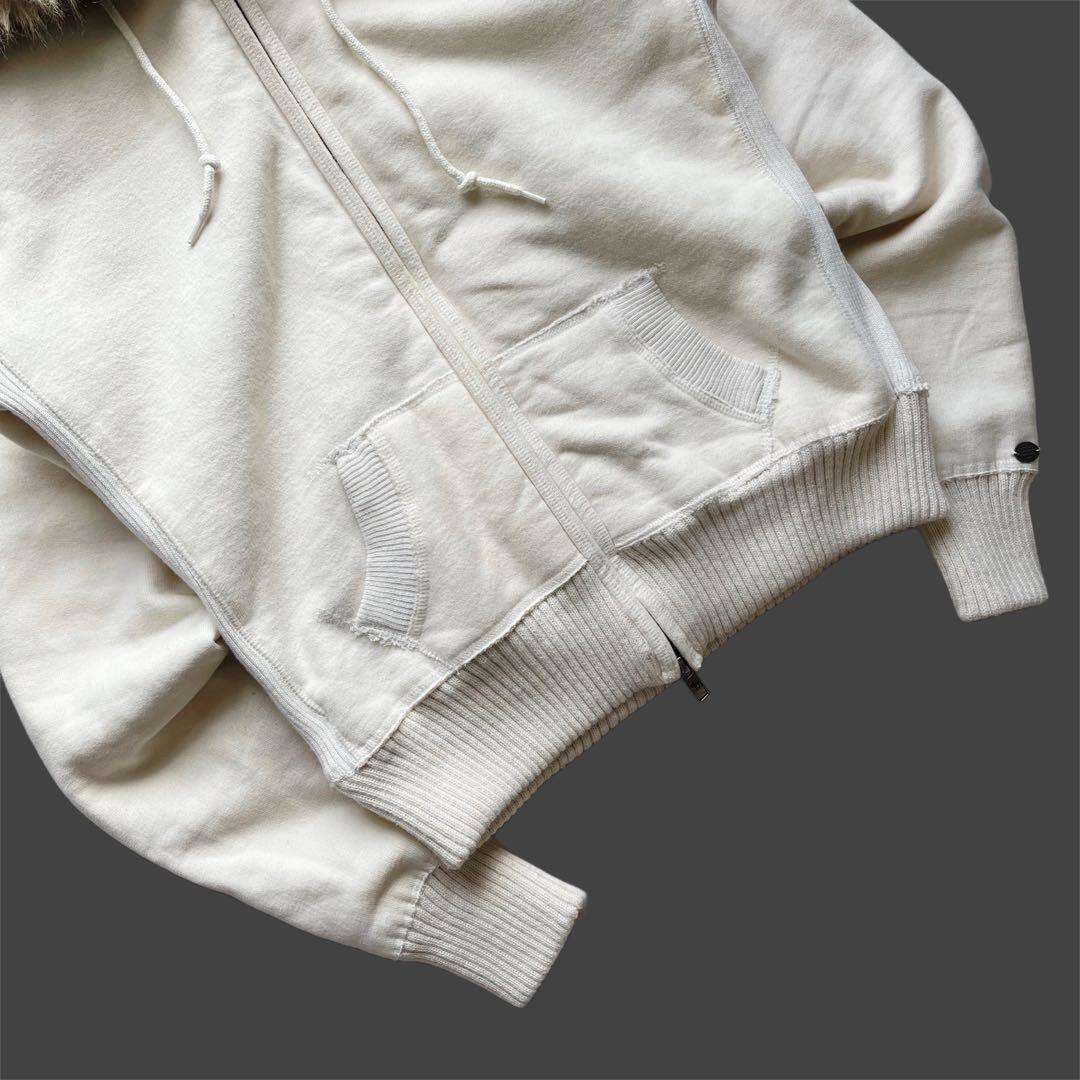 トップス 00s y2k archive \"A&F\" Fur zip hoodie