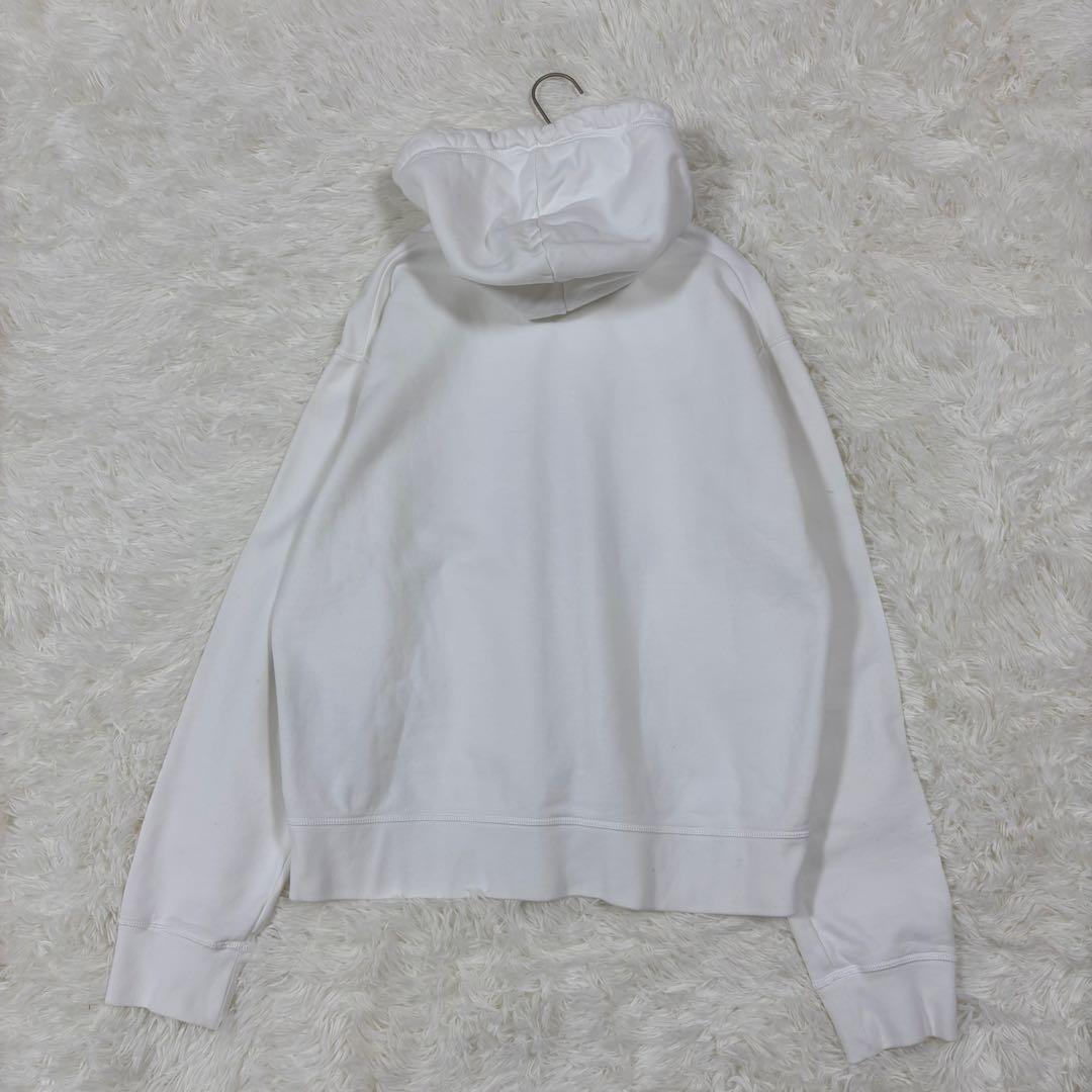 美品✨DSQUARED2 バニーロゴ プルオーバーパーカー 白 M