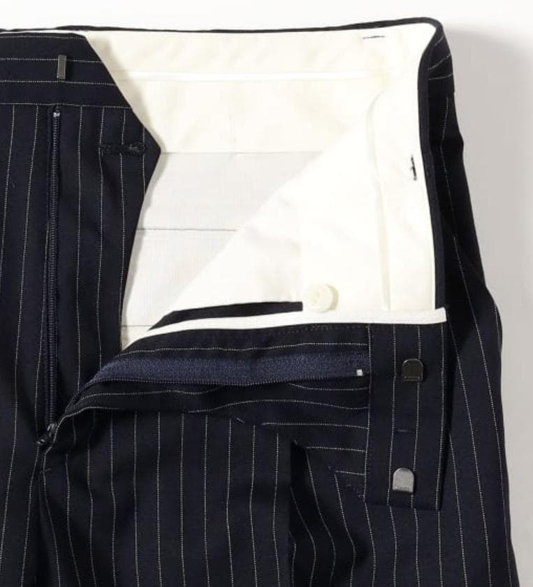 メンズ トロピカルウール ストライプ スラックス