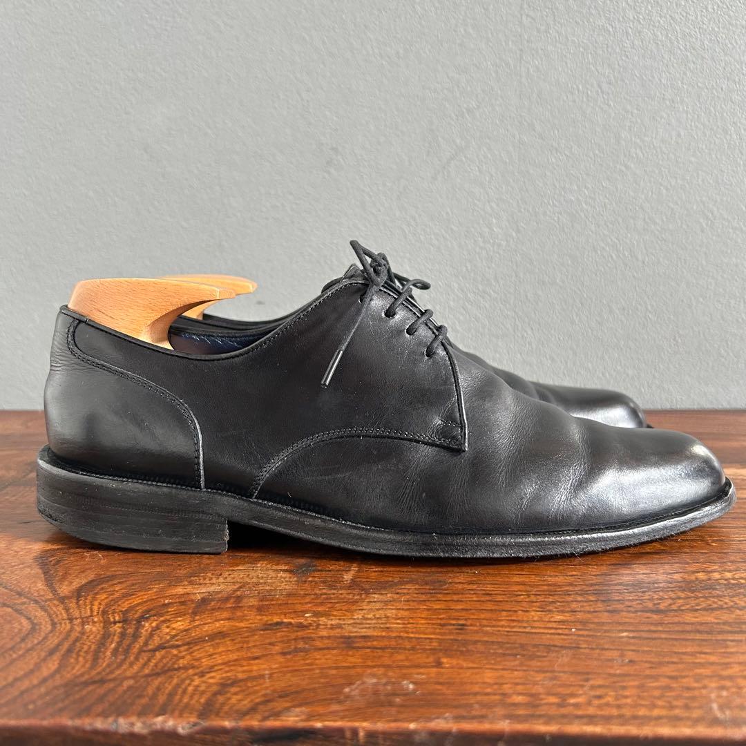 【匿名配送】 サルヴァトーレフェラガモ プレーントゥ ドレス 本革 外羽根 黒