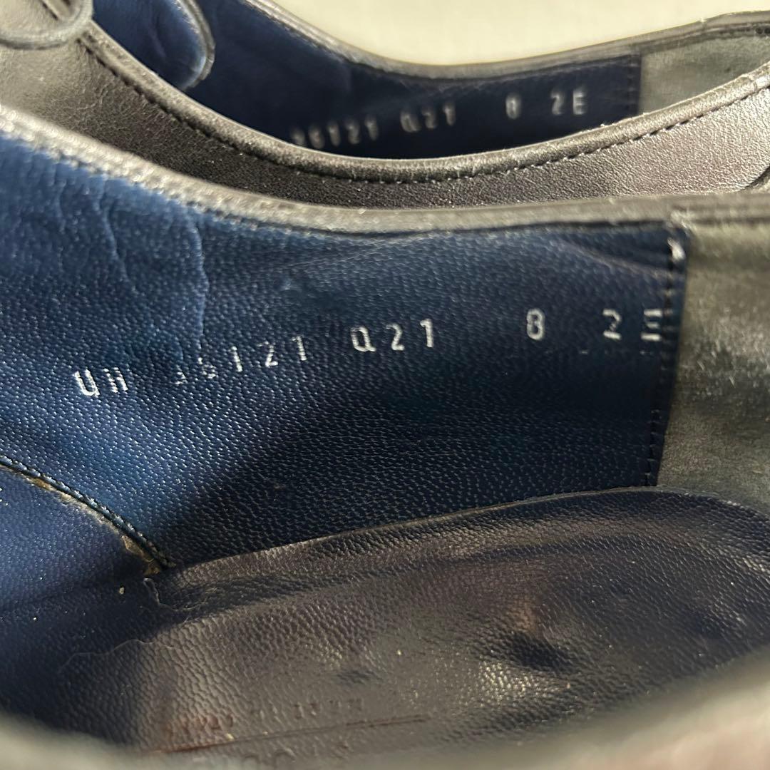 【匿名配送】 サルヴァトーレフェラガモ プレーントゥ ドレス 本革 外羽根 黒