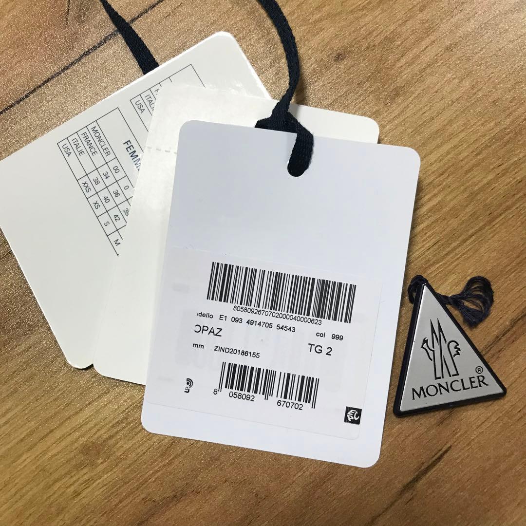 モンクレール MONCLER TOPAZ トパーズ　ブラック　サイズ2