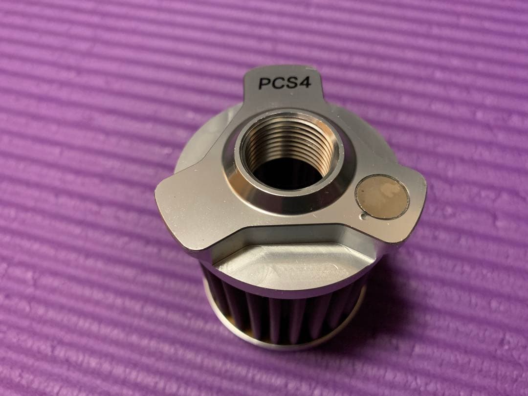 【ハーレー】FLO PCS4 ステンメッシュオイルフィルター （黒）