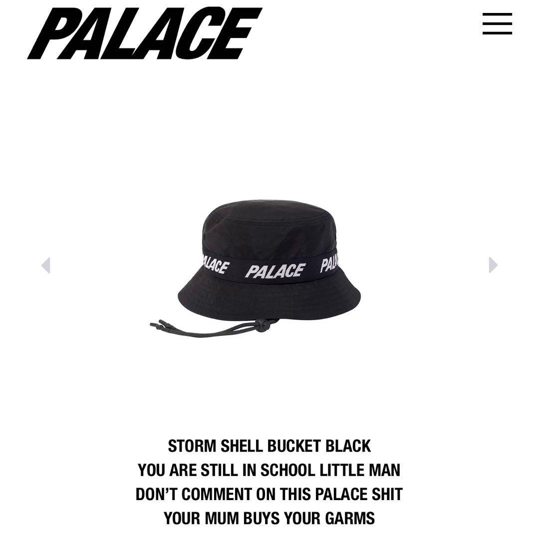 帽子 PALACE SKATEBOARDS Storm Shell Bucket