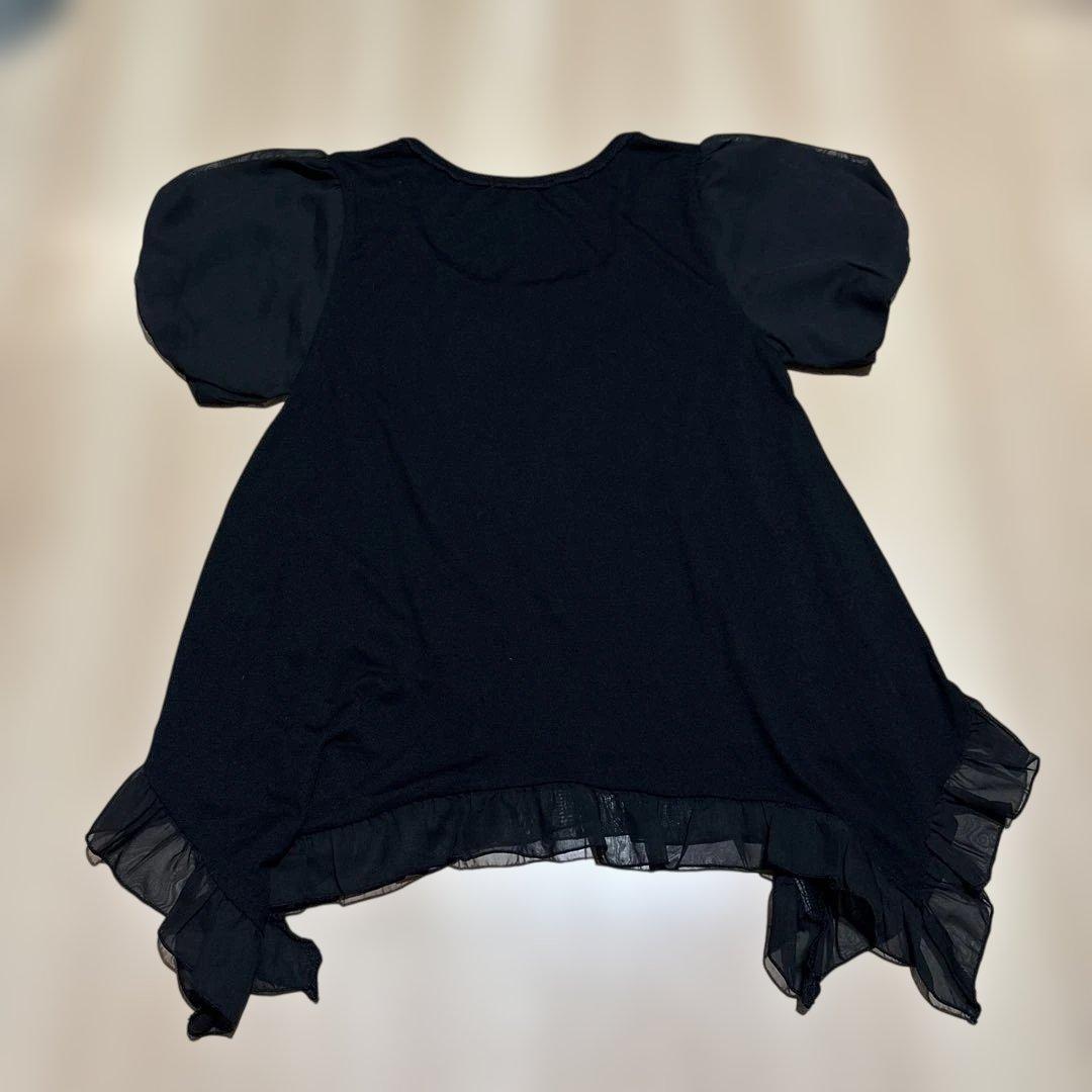 y2k 平成ギャル フェアリーグランジ レース　リボン　パフスリーブ　バタフライ