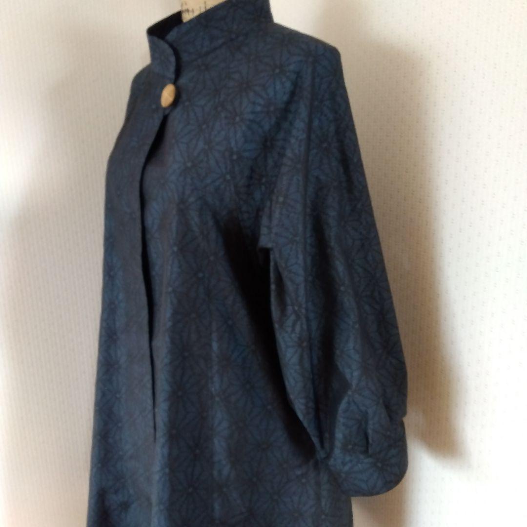 着物リメイク（コート、ショート丈、ラグランスリーブ）