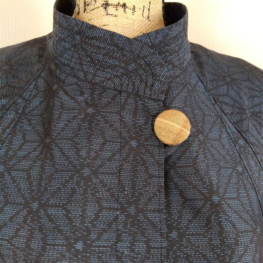 着物リメイク（コート、ショート丈、ラグランスリーブ）