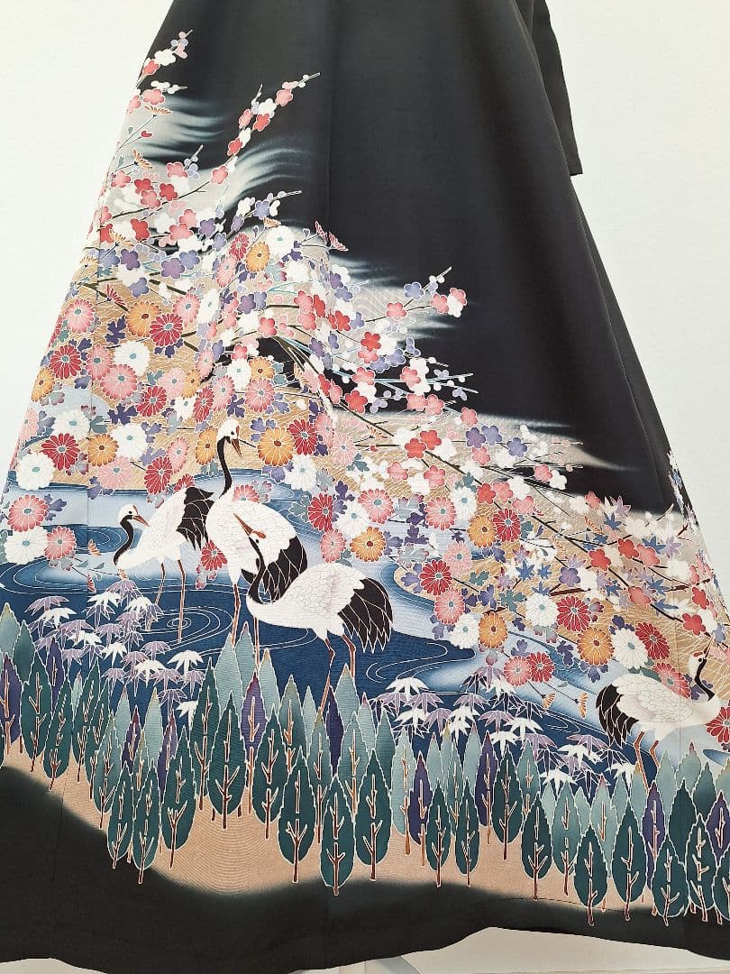 着物リメイクワンピース3678