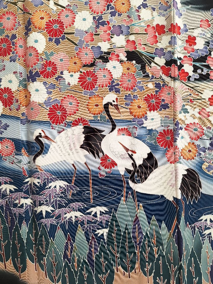 着物リメイクワンピース3678