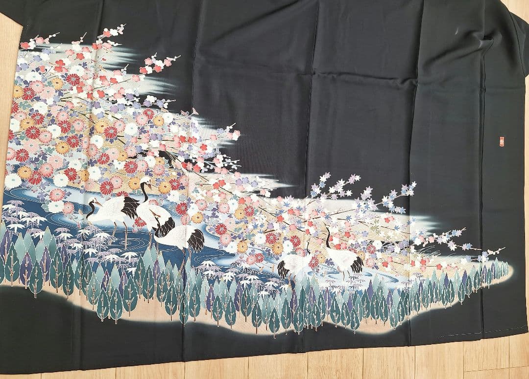 着物リメイクワンピース3678