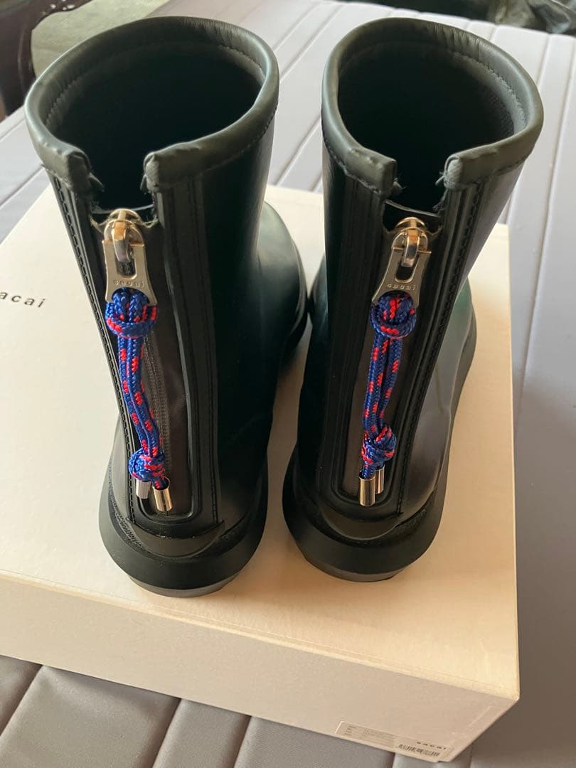 sacai ブラック レインブーツ　XL