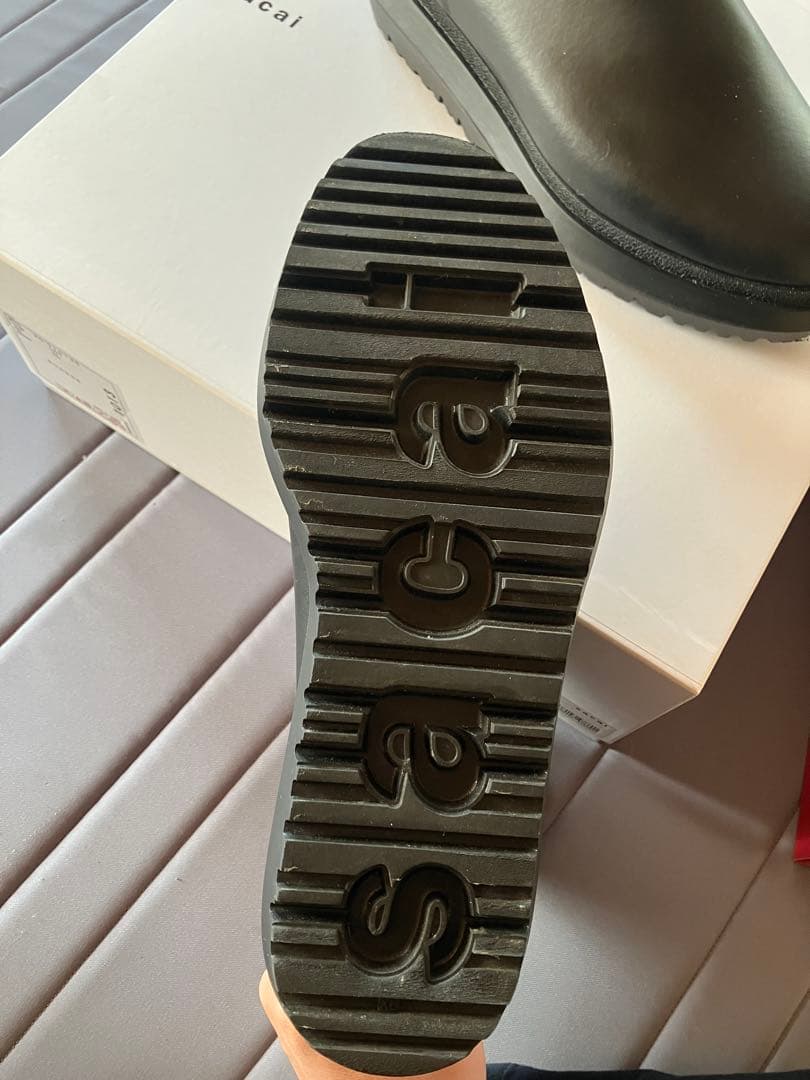 sacai ブラック レインブーツ　XL