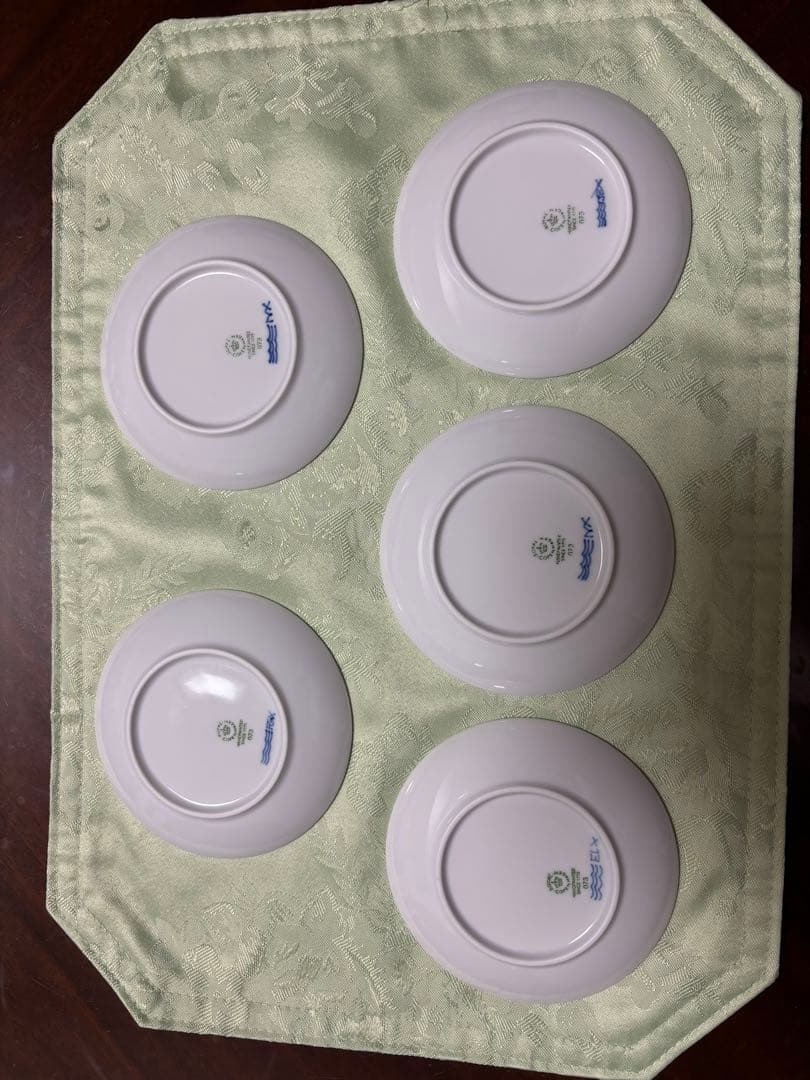 ロイヤルコペンハーゲン　青い花模様の皿5枚セット