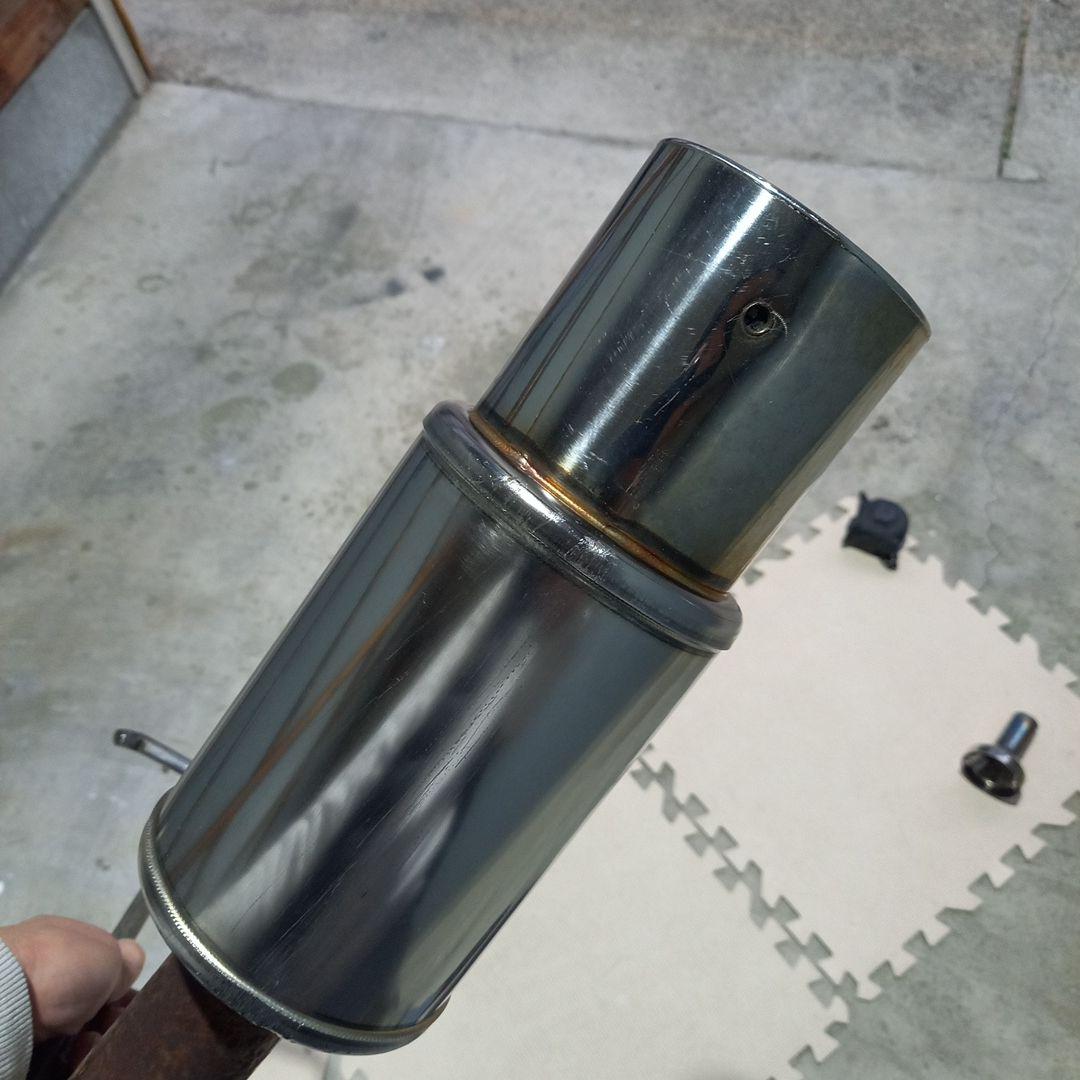 スズキエブリイワゴン da64w 社外マフラー メーカー不明 フルストレート