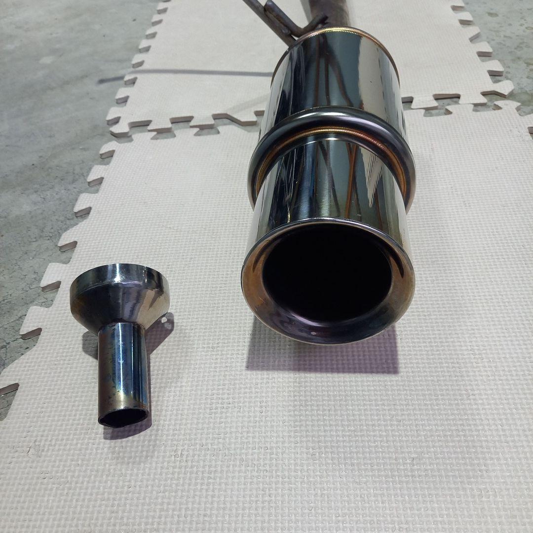 スズキエブリイワゴン da64w 社外マフラー メーカー不明 フルストレート