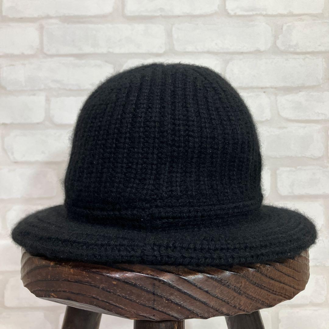 CELINE カシミヤ バケットハット ブラック　セリーヌ トリオンフ　男女兼用