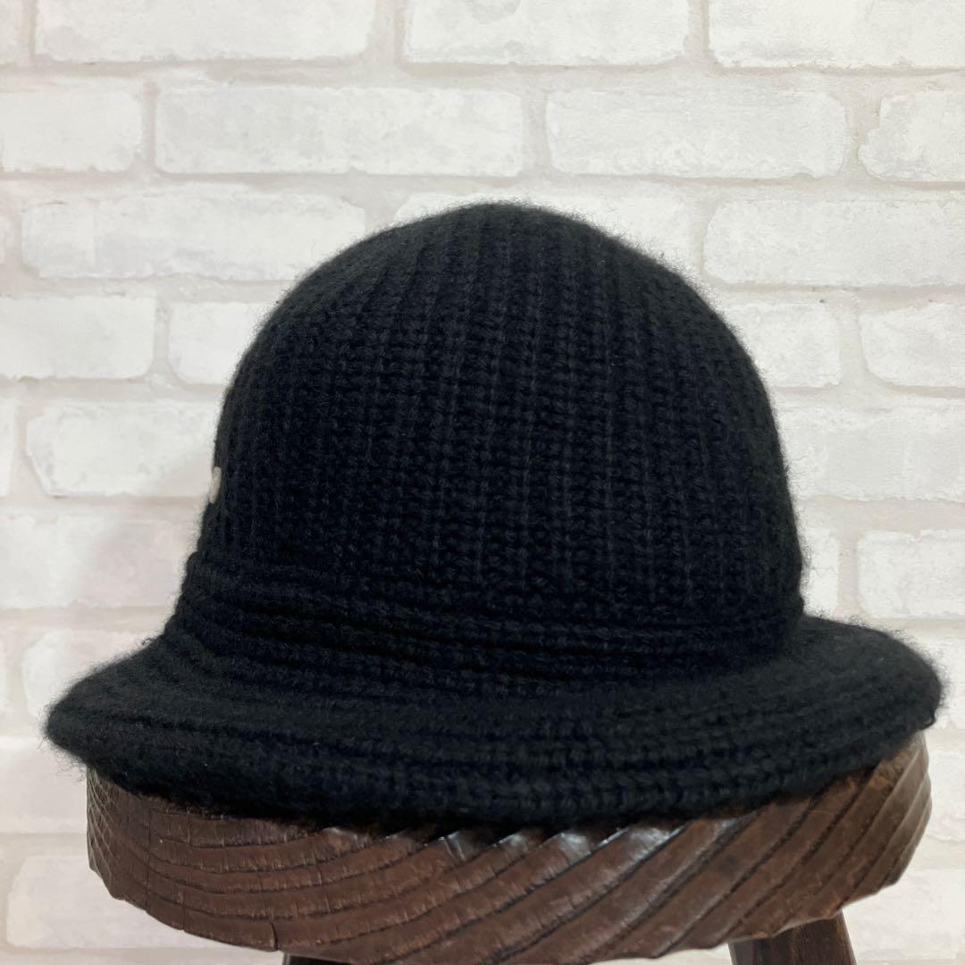 CELINE カシミヤ バケットハット ブラック　セリーヌ トリオンフ　男女兼用