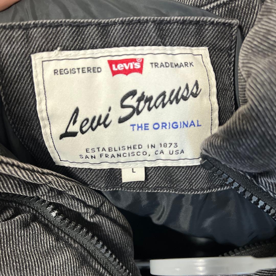 LEVI’S デニム ダウンジャケット ブラック