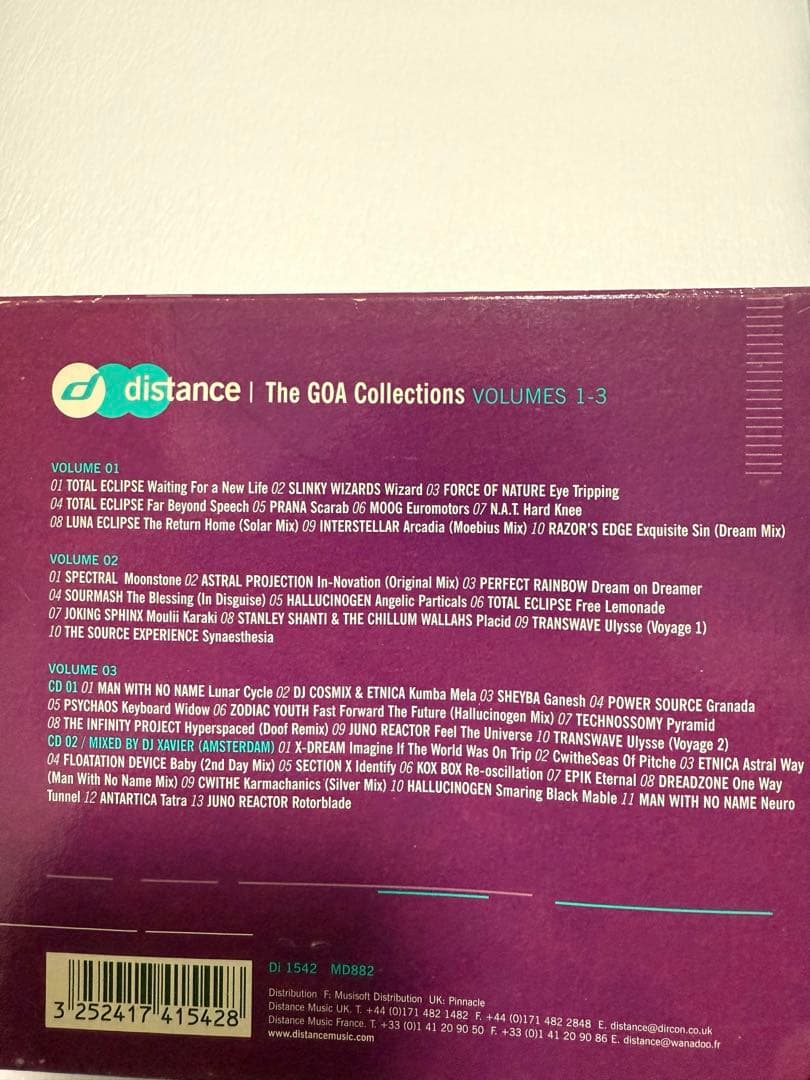 洋楽 Distance To Goa1-3 Goa Trance CD