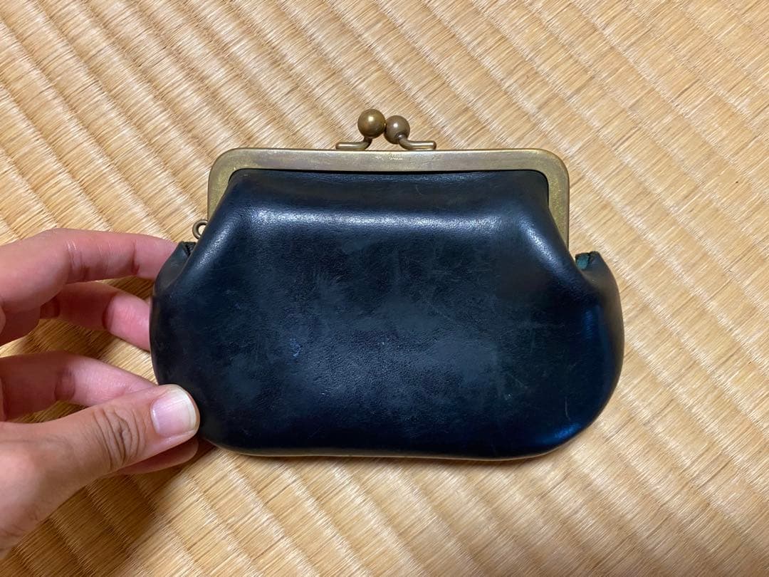 N25 がま口財布　ブラック