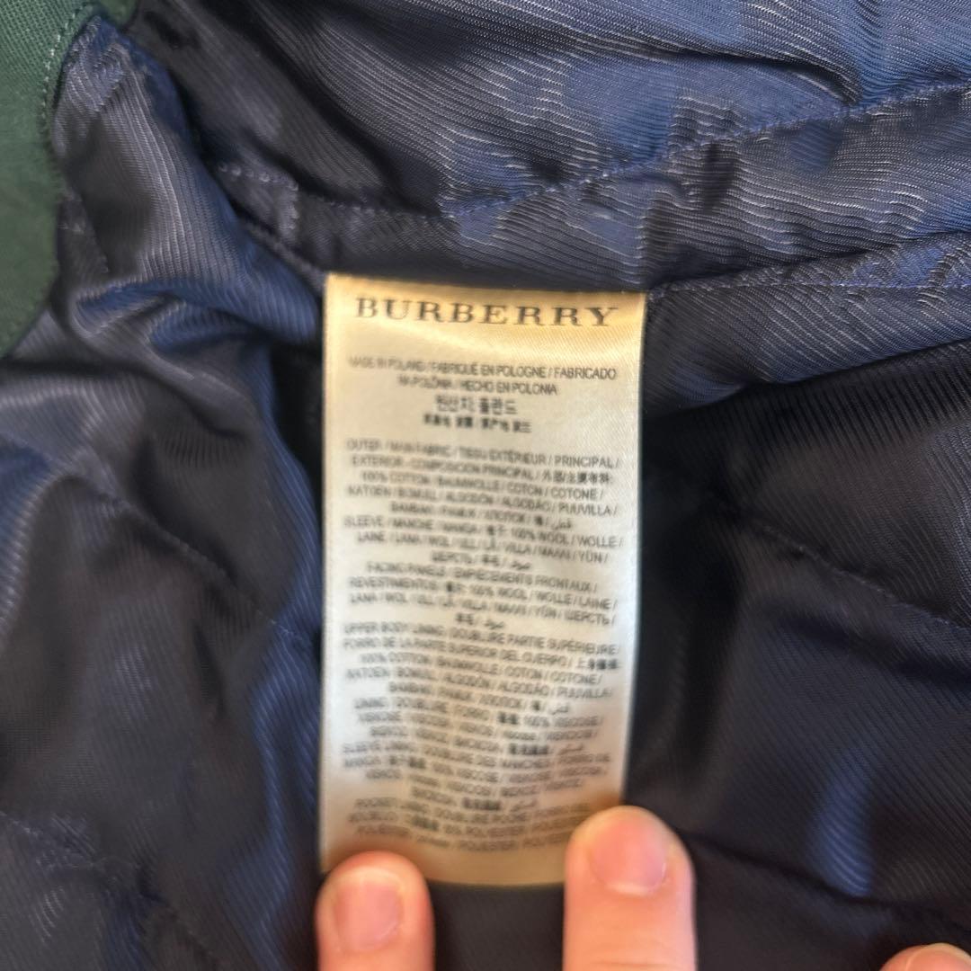 Burberry ステンカラーコート　フードあり