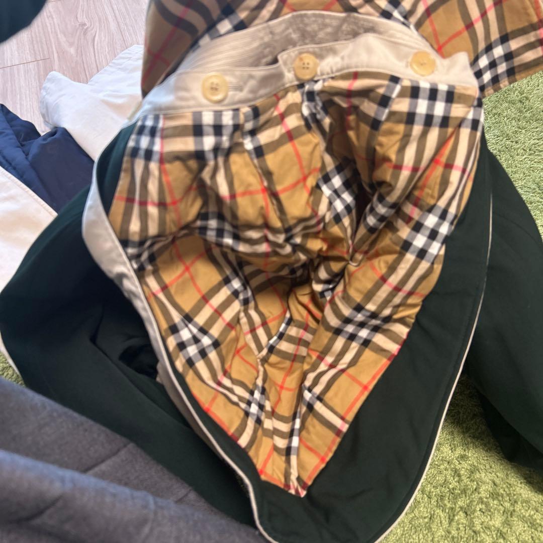 Burberry ステンカラーコート　フードあり