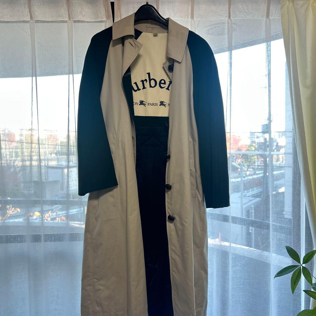Burberry ステンカラーコート　フードあり