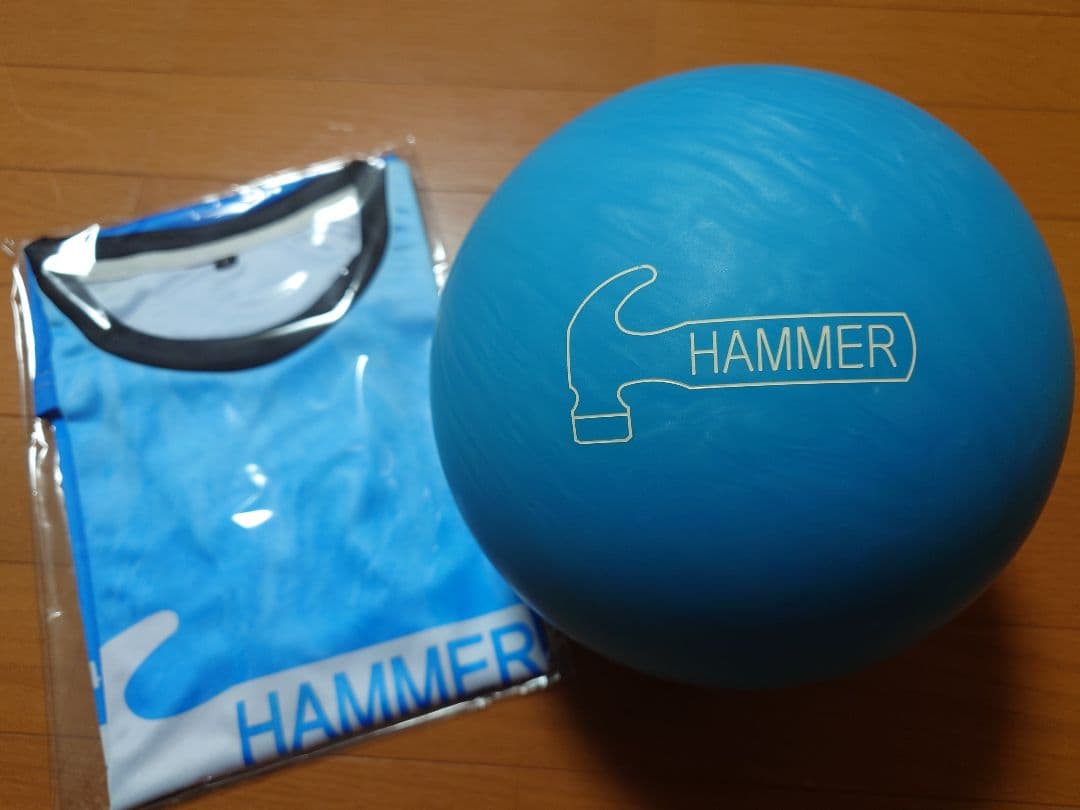 ◆HAMMER◆ ニュー ブルーハンマー 15P＋ボウリングウェア Lサイズ