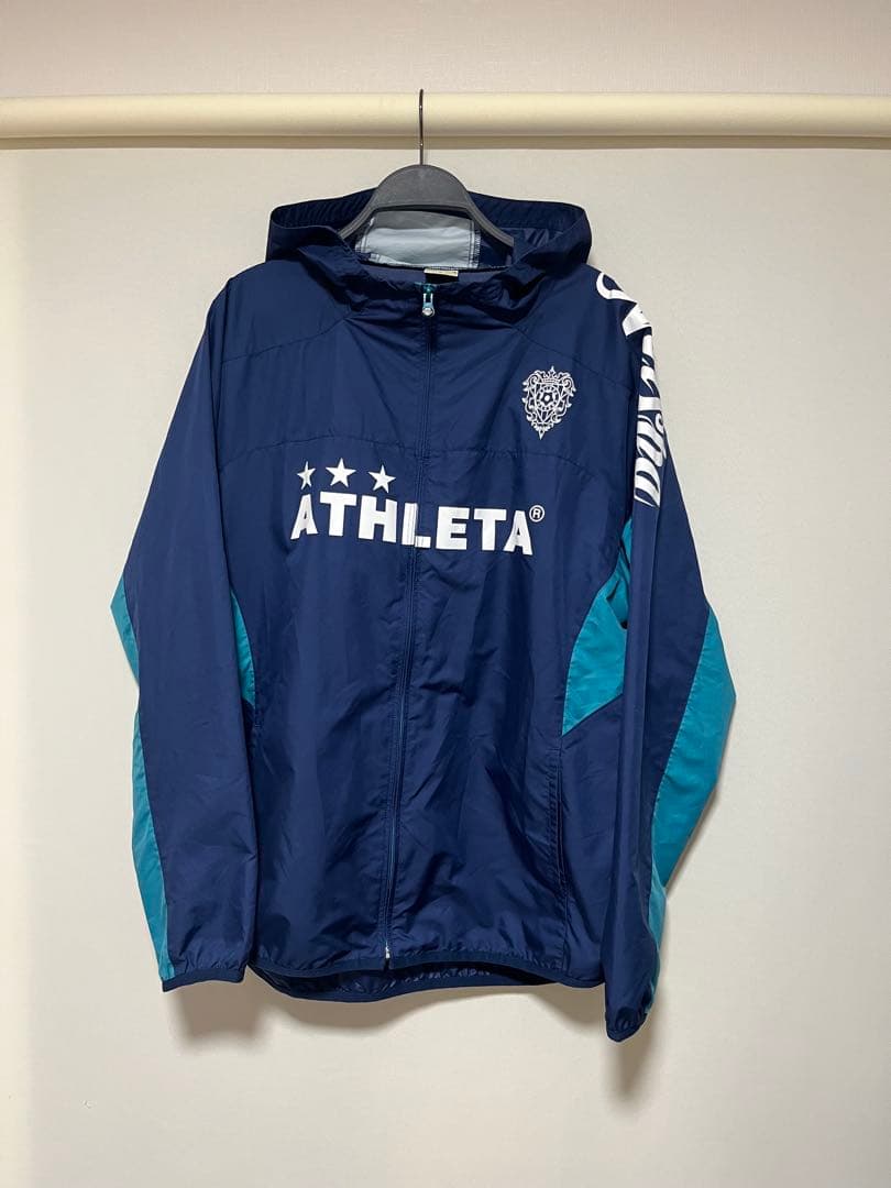 ATHLETA アビスパ福岡モデル ウィンドブレーカー ネイビー サイズO