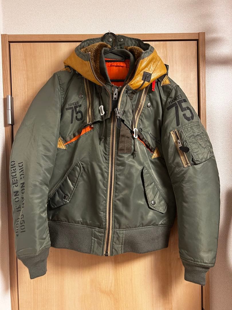 AVIREX　MA-1　REMODEL　MARK2　フライトジャケット　L