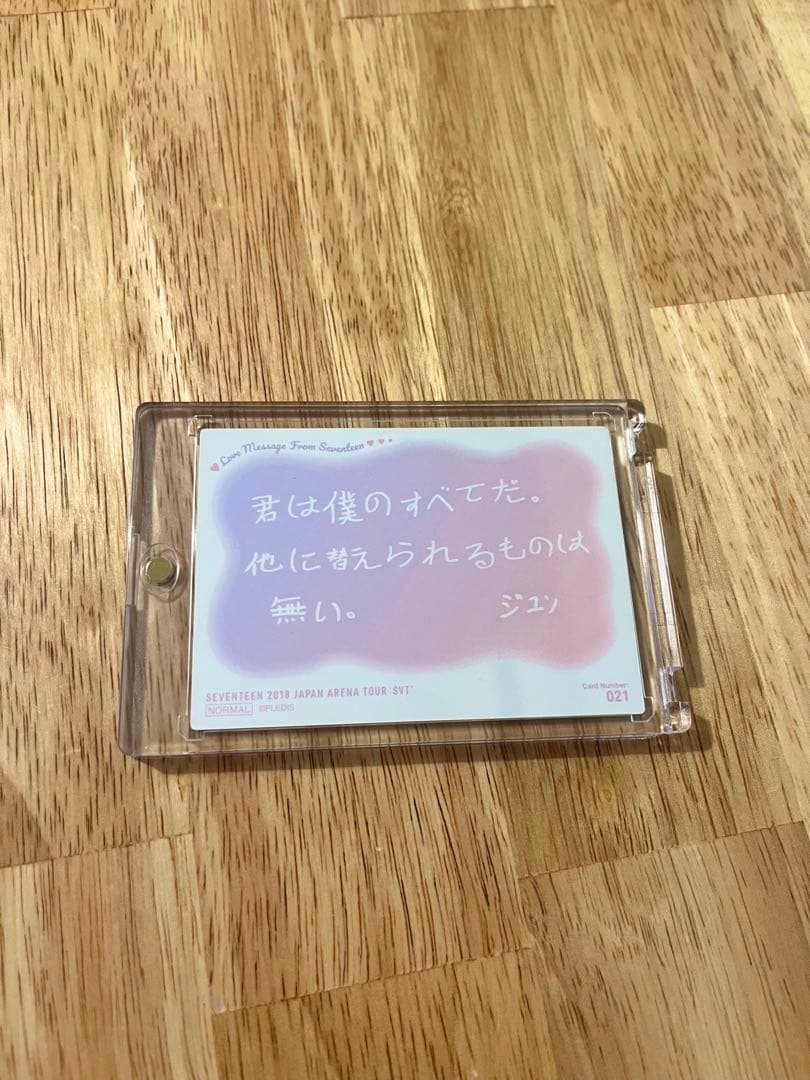SEVENTEEN セブチ 2018 'SVT' 日本デビュー時 ジュン トレカ