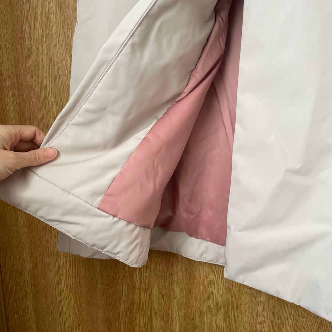 【未使用品】LOUNIEフード付きホワイトロングコート