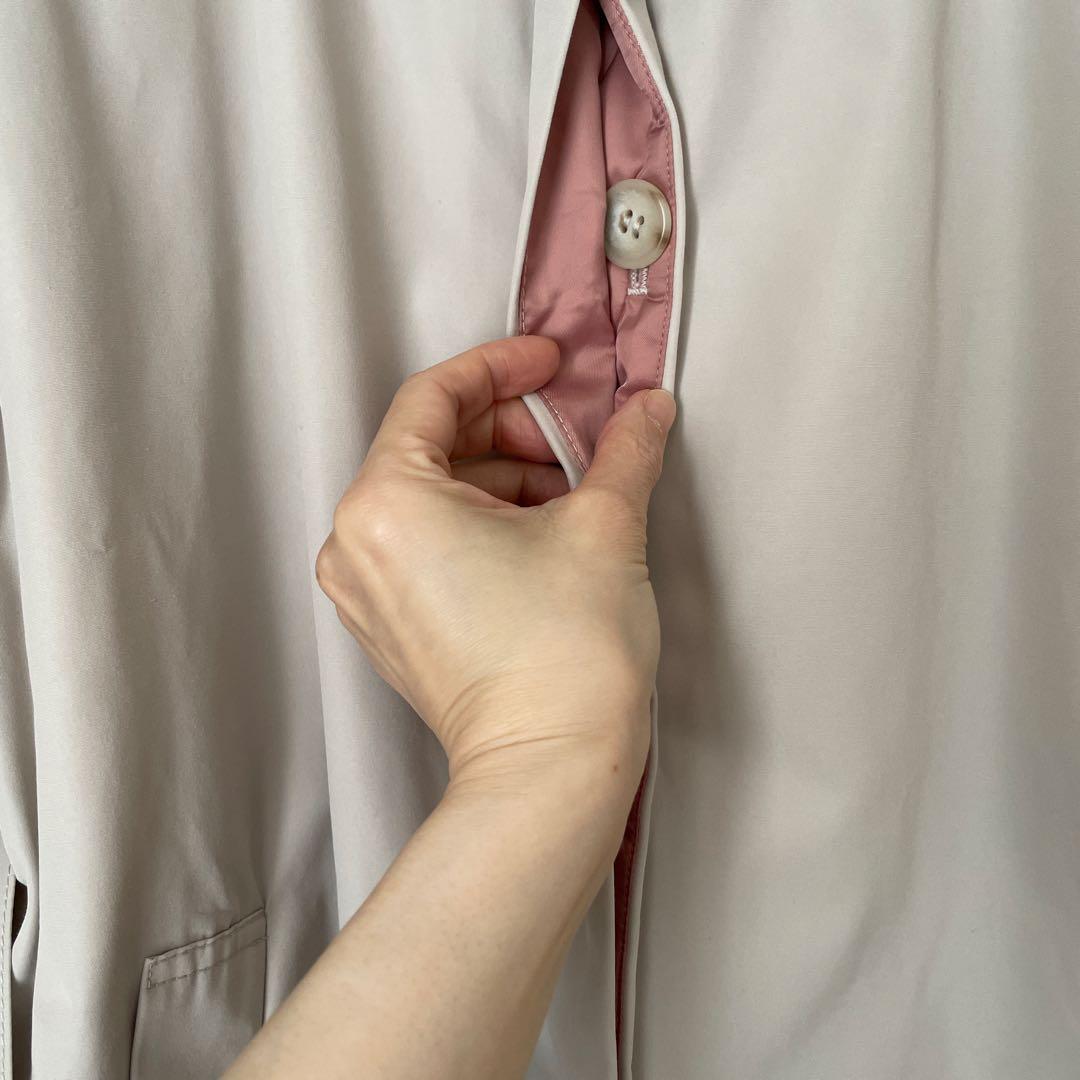 【未使用品】LOUNIEフード付きホワイトロングコート