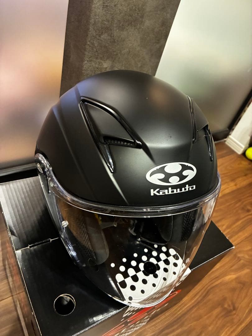 Kabuto Exceed ジェットヘルメット マットブラック　Ｌサイズ