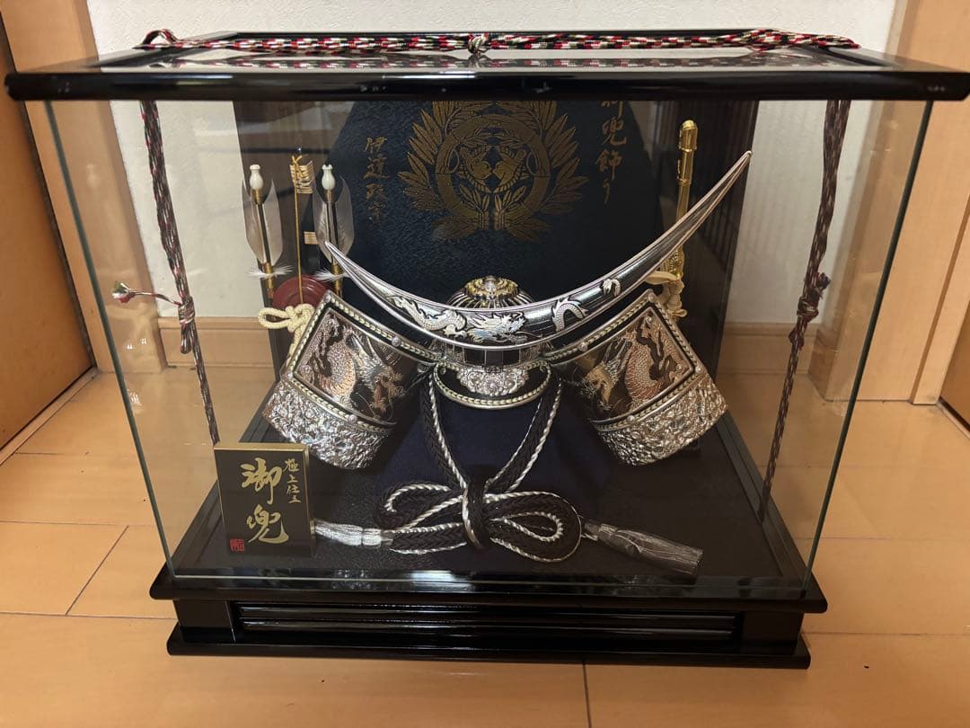 五月人形 名将　伊達政宗　ガラスケース付き