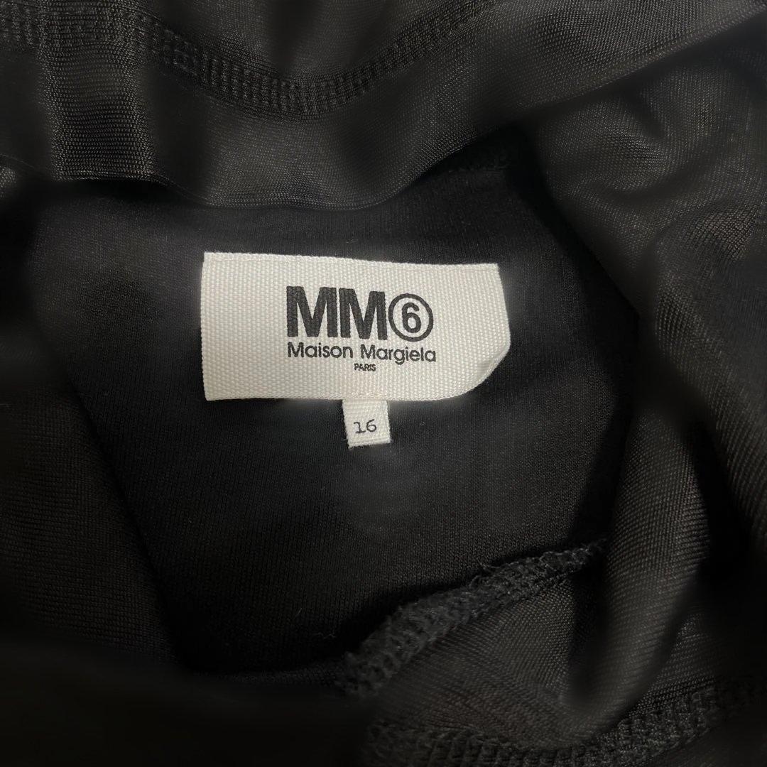 MM6 メゾンマルジェラ　オーバーサイズ　フーディ　トップス　16 キッズ　黒