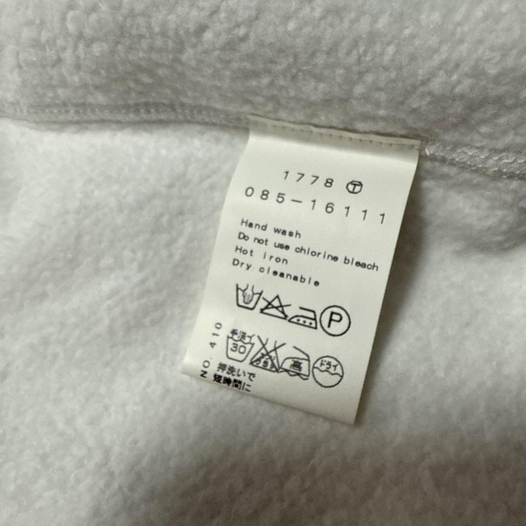 新品タグ付☆ DRESSTERIOR吊裏毛 ジップアップパーカー 2 ホワイト