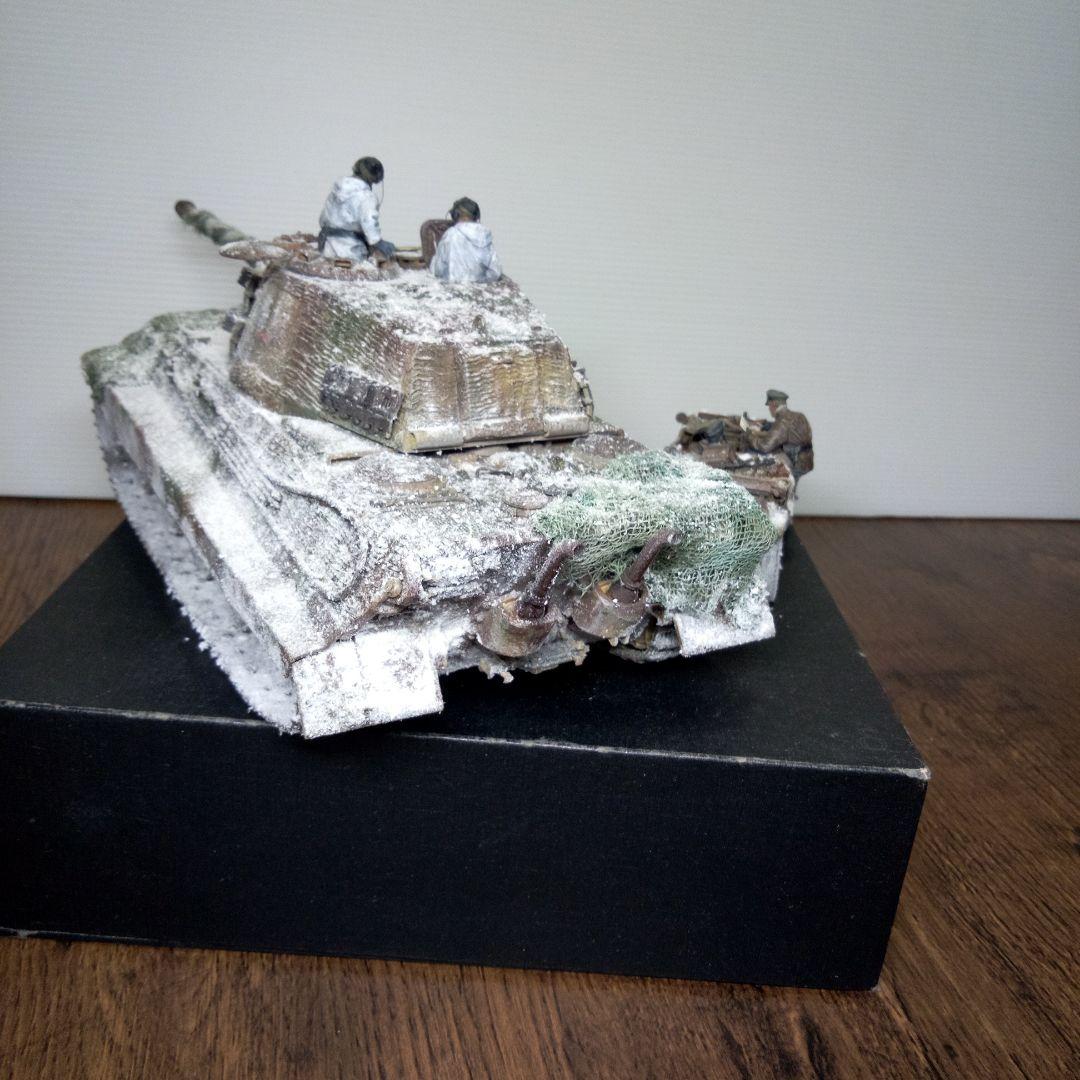 コネコタミヤ　1/35 ドイツ軍　キングタイガー　シュビムワーゲン　完成品