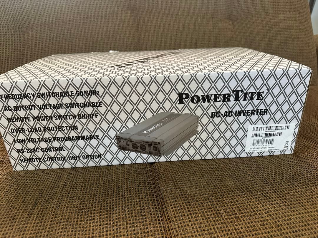 安心の未来舎1500W軽量型正弦波インバーター FI-SQ1503 リモコン付属