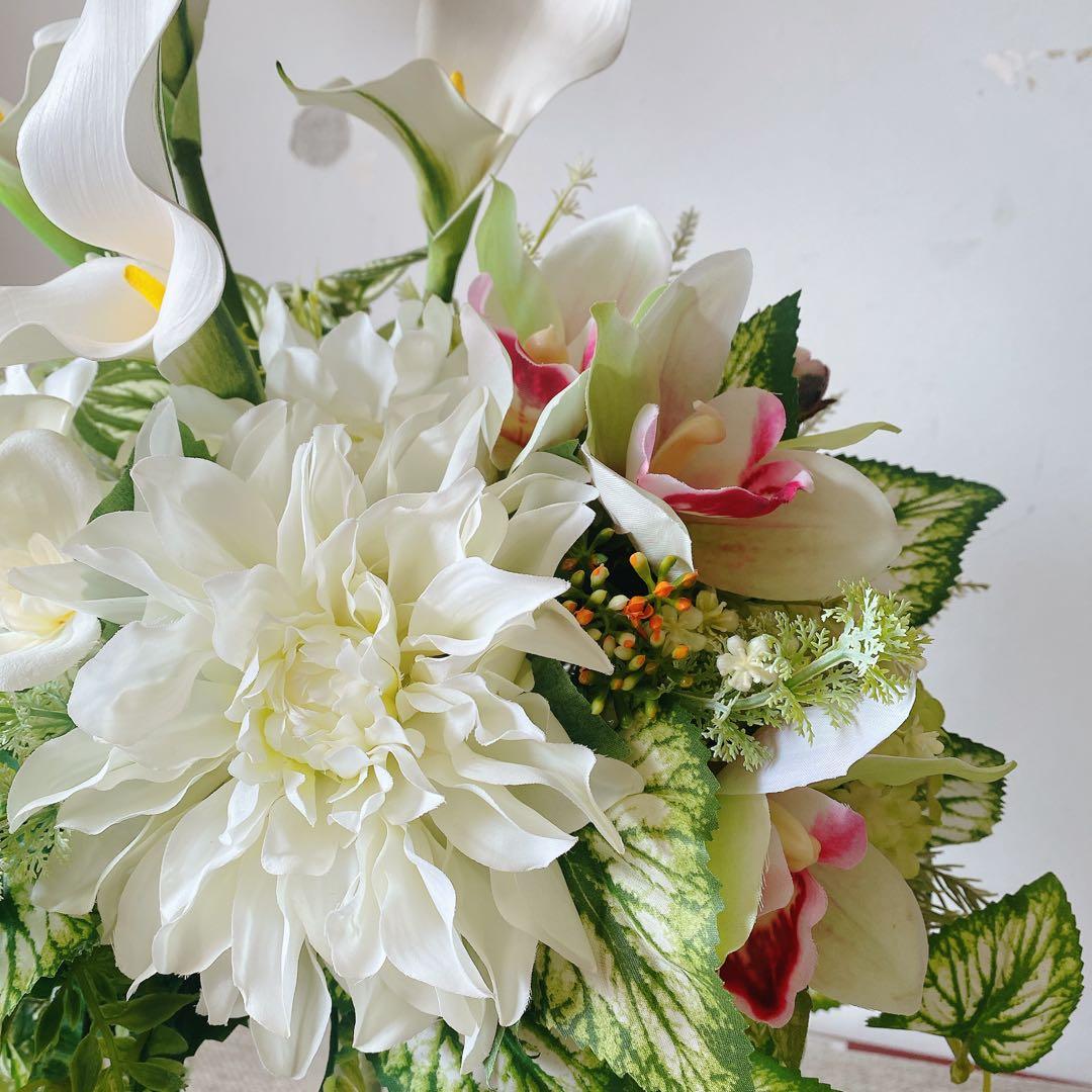 はっしーさま専用　フラワーアレンジメント　フラワーリース　造花