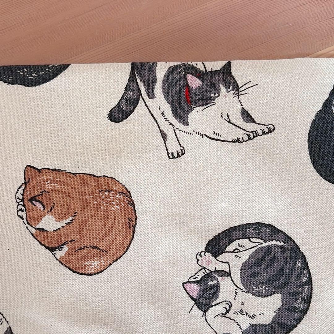 大人可愛い♪【猫柄】名古屋帯 ハンドメイド 31×375cm 猫好きの方に！