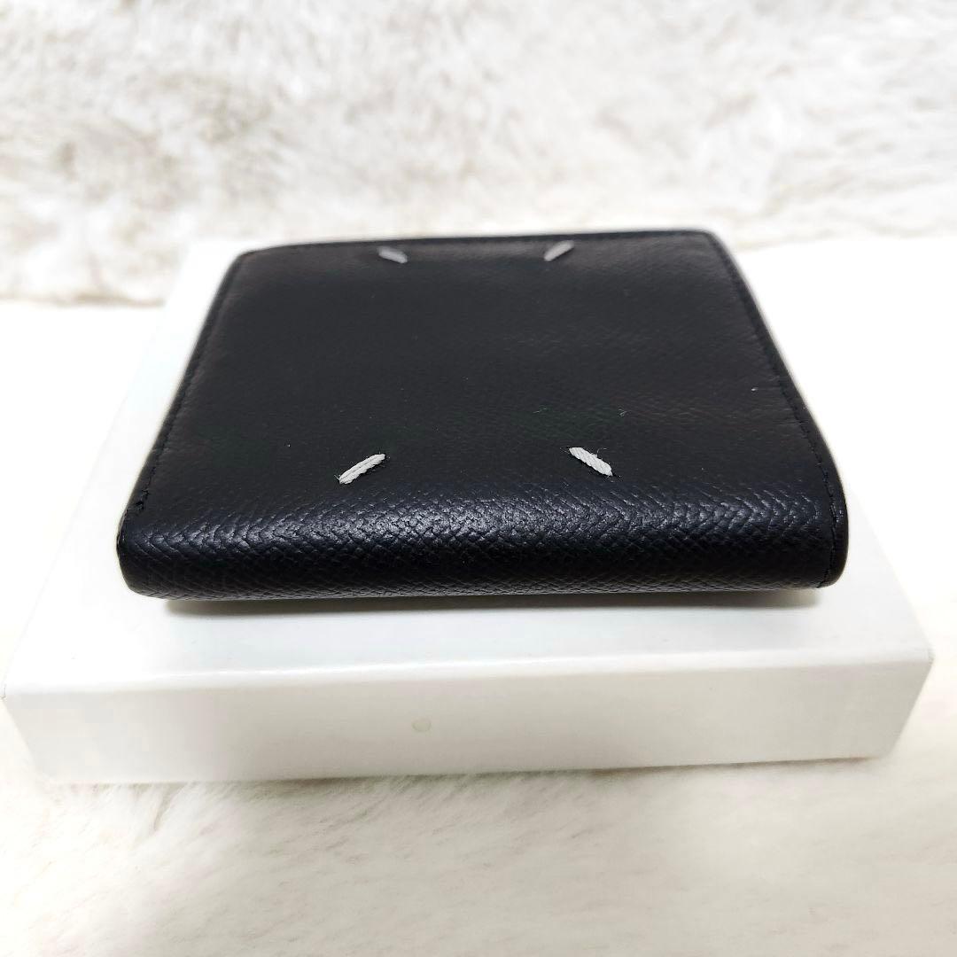 ✨極美品　正規品✨マルジェラ　二つ折り　小銭入れ　ステッチ　カレンダー　ブラック