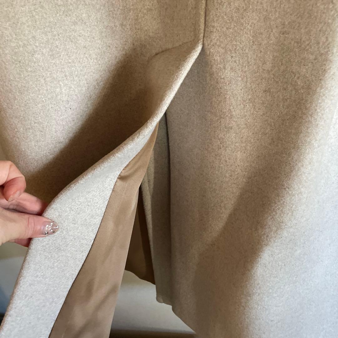 ZARA 白ベージュ ダブルブレスト チェスターコート 美品