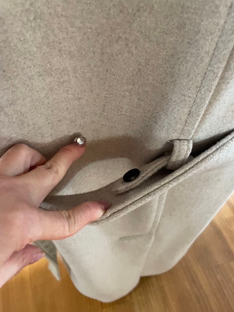 ZARA 白ベージュ ダブルブレスト チェスターコート 美品