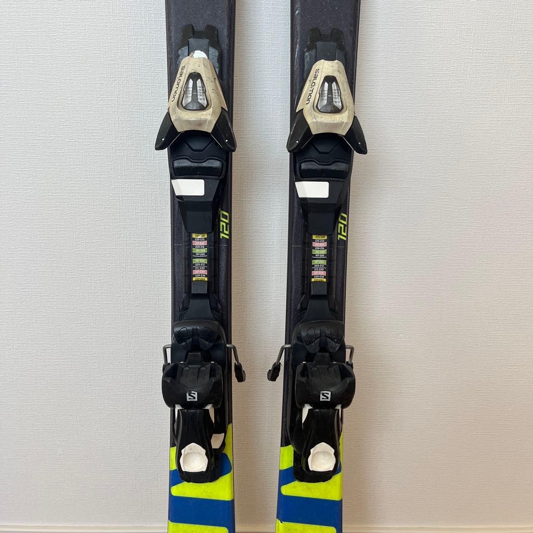 Salomon スキー板 青/黄 ビンディング付き