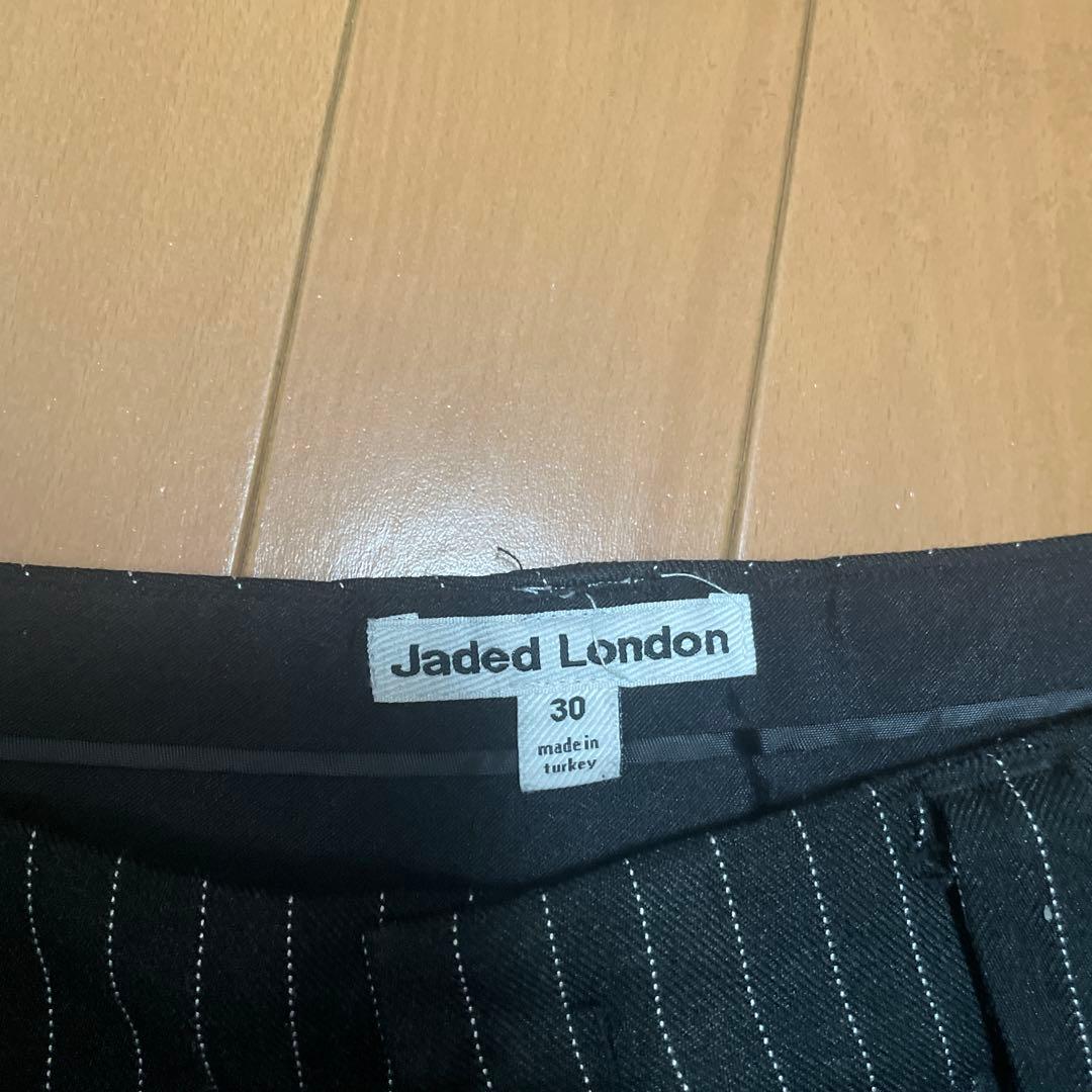 Jaded London 2タックストライプバギースラックス　w30