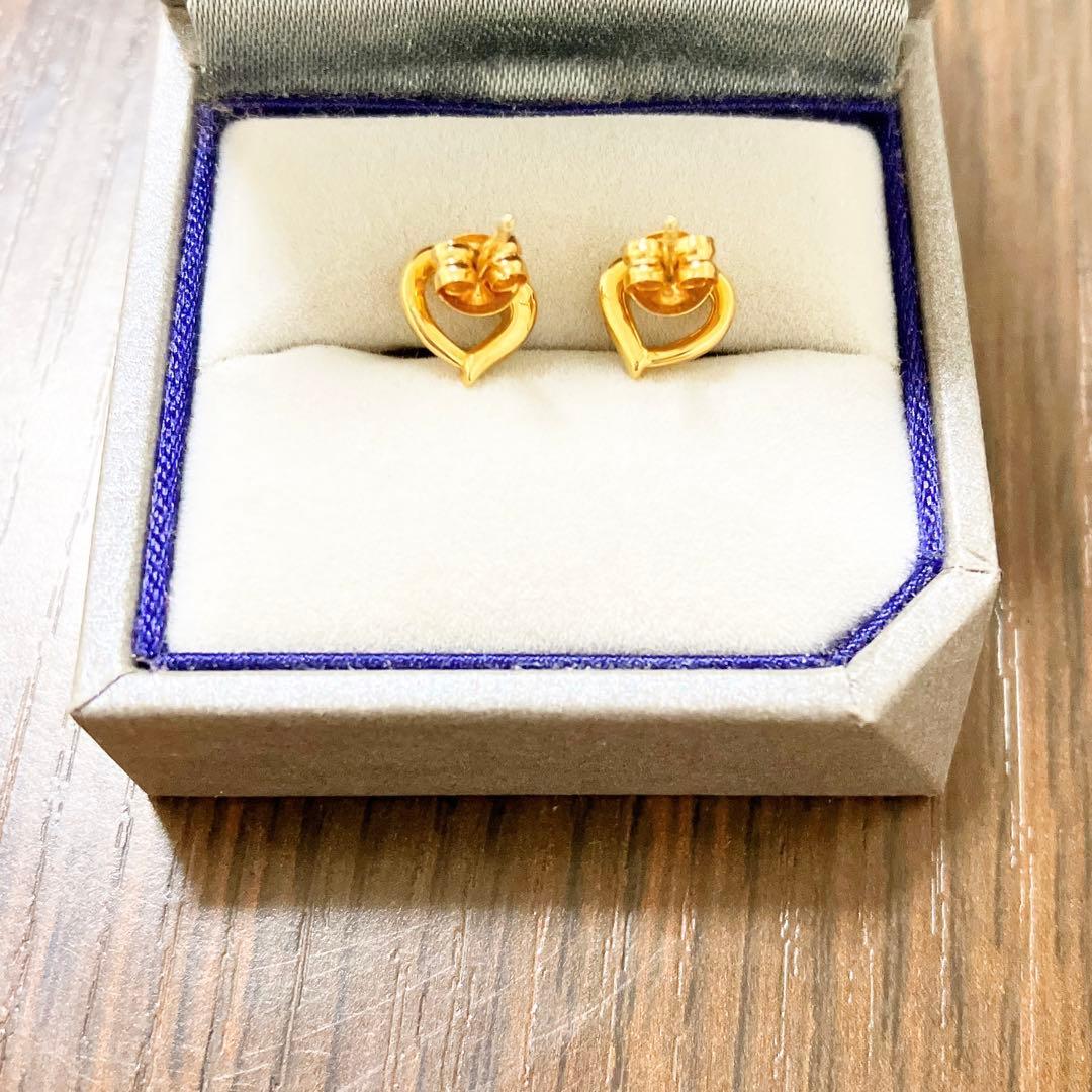 ⭐︎新品　4°C ピアス　k18 ハート　ダイヤモンド