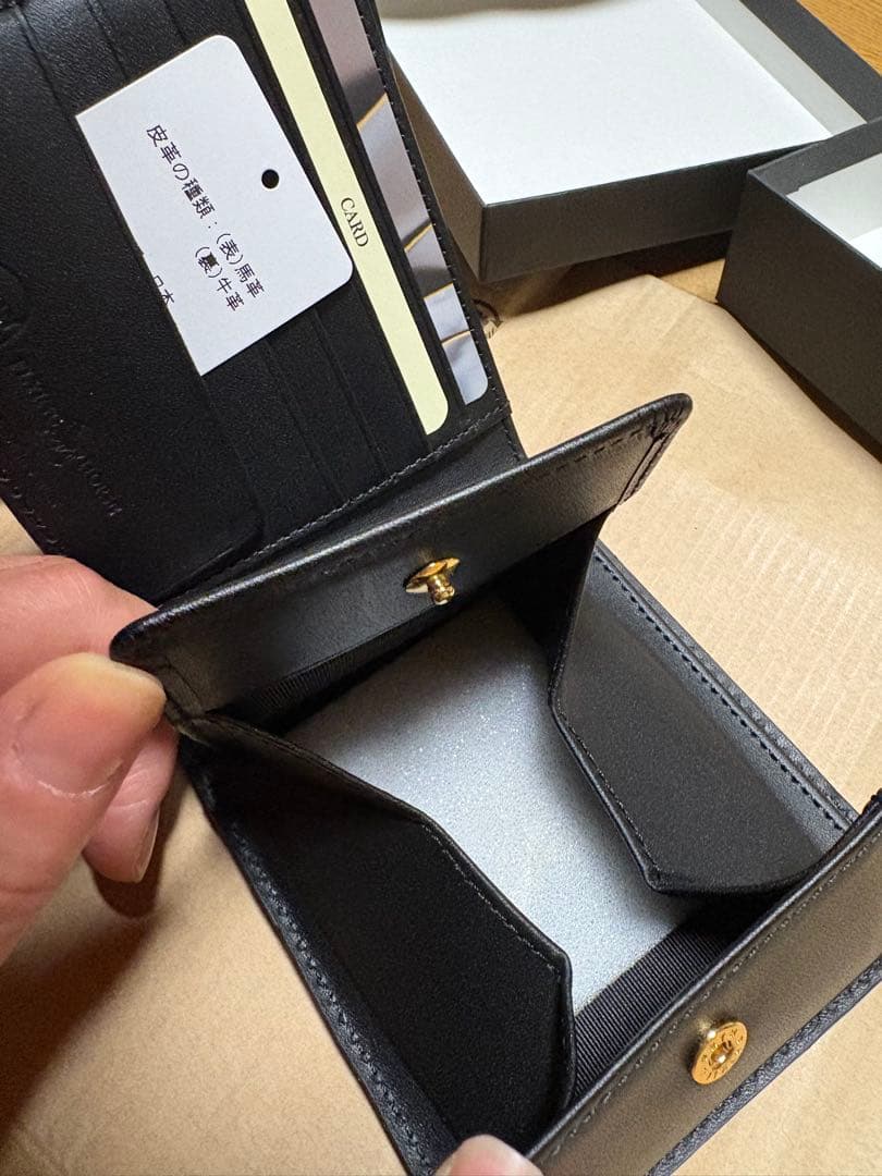 FLYING HORSE 二つ折り財布 ブラック